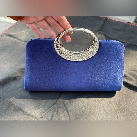 Royal Blue Evening Bag - Picture 5 of 7